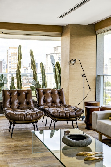 Apartamento com projeto da arquiteta Vanessa F�res.