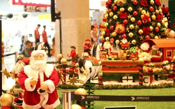 Decora��o de Natal no Aparecida Shopping, em Aparecida de Goi�nia